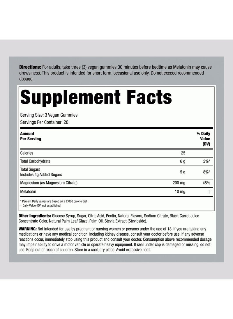 نايتشورز تروث حلوى الميلاتونين والمغنيسيوم, نكهة التوت والليمون, 60 قطعة - Image 2